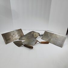 Lote de 5 ferramentas de alvenaria vintage espátulas de lama de cimento concreto acabamento alças de madeira, usado comprar usado  Enviando para Brazil