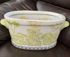 CHINESE ORIENTAL IMARI PORCELAIN PLANTER OR FOOTBATH  14” X 8” X 6” for sale  Shipping to South Africa