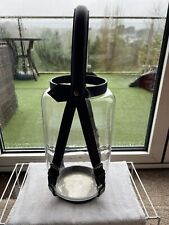 Glass hurricane lamp for sale  PAIGNTON