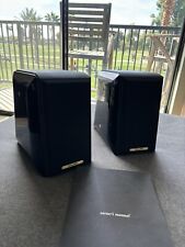 Sonus Faber Bookshelf Speakers in Black Leather and Black Lacquer, used for sale  Shipping to South Africa