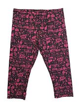 Leggings Zumba Wear Lovely Zumba Crew World Tour rosa preta Capri feminina grande comprar usado  Enviando para Brazil