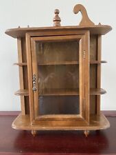 Miniature Wooden CURIO Display Case Cabinet Wall Hanging/Free Standing 3Shelf for sale  Shipping to South Africa