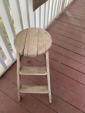 Antique Wooden~Folding 2-Step Stool~Extremely Cool~PRIMITIVE for sale  Wakefield