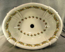 19" x 15" Made In Italy Porcelain Vanity Sink With Sunflower Floral Print for sale  Shipping to South Africa