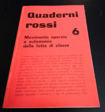 Quaderni rossi movimento usato  Torino