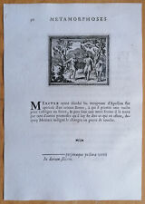 Battus turns to stone - Original Print Ovid Metamorphoses  - 1676 for sale  Shipping to South Africa