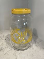 Vintage Sun Tea Jug Glass Gallon Jar Summer Bright Yellow (Great condition) for sale  Shipping to South Africa