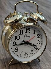 Relógio despertador clássico corda Equity por La Crosse 13012 Twinbell, usado comprar usado  Enviando para Brazil
