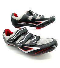 Zapatos de ciclismo de carretera Venzo para hombre - 3 correas - talla EE. UU. 12 segunda mano  Embacar hacia Argentina