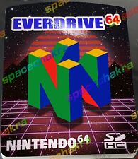 Usado, Etiqueta Everdrive 64 N64 personalizada anos 80 adesivo laminado de alta qualidade brilho v9 comprar usado  Enviando para Brazil