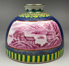 6,4" porcelana cor esmalte porcelana paisagem tigela copo zun vaso vaso frasco comprar usado  Enviando para Brazil