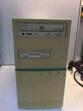 Usado, Vintage Retro Beige AT Computer Case with 230W PSU, CDRW, and Floppy Drive segunda mano  Embacar hacia Argentina