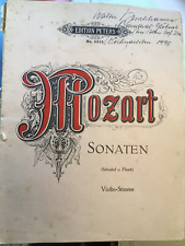 Noten mozart sonaten gebraucht kaufen  Uetersen