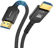 Cabo HDMI de fibra óptica JSAUX 33 pés cabo longo, 8K 48Gbps HDM fino ultra alta velocidade comprar usado  Enviando para Brazil