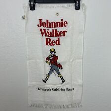 Johnnie Walker Bar Towel Red Scotch Whiskey Advertising by FMC Mid Century for sale  Shipping to South Africa