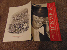 Pickwick theatre brochure for sale  LONDON