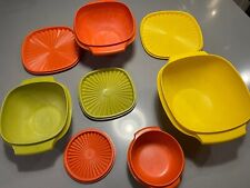 vintage orange tupperware bowl for sale  Churchville