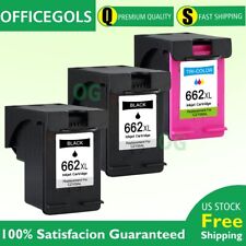 Conjunto de tinta preta e colorida 3PK 662XL para HP Deskjet 1015 1515 2545 2645 4645 4666, usado comprar usado  Enviando para Brazil