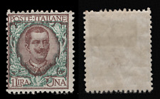 Itália 1901 - Lire 1 selo MH - Sassone 77 comprar usado  Enviando para Brazil