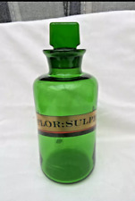 Apothecary green glass for sale  Shipping to Ireland