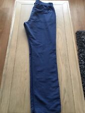 Used, UNDER ARMOUR Blue Golf Trousers Waist 32”s-IL 32”s Elasticated Waist-Vented Hems for sale  KETTERING