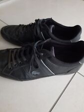 Herrenschuhe Sneakers aus Leder Schwarz  Gr. 46 Lacoste comprar usado  Enviando para Brazil