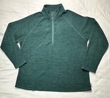 Used, Eddie Bauer Sweater Womens 2XL Green Heathered Pullover Quarter Zip Outdoor for sale  Shipping to South Africa
