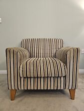 Stripy armchair for sale  HORSHAM