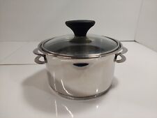 Usado, TRAMONTINA 18/10 Acero Inoxidable 2 Qt Cuarto 16cm Hecho en Brasil Olla con Tapa segunda mano  Embacar hacia Argentina