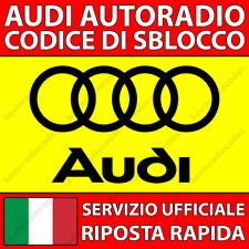 Audi radio codice usato  Roma