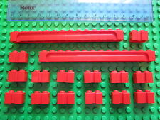 LEGO 16 x Sliding Garage Roller Door / Shutter Modified Grooved Bricks RED 2+14 for sale  Shipping to South Africa