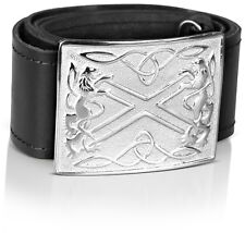 Leather belt buckle for sale  Shipping to Ireland