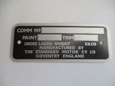 Nameplate standard coventry for sale  Shipping to Ireland