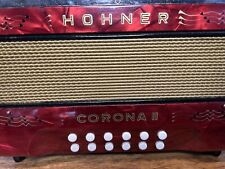 Hohner Akkordeon Corona 2 Diatonic accordion ADG Red Vintage 60ies Rare, usado comprar usado  Enviando para Brazil