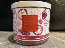 Używany, Wildberry Jam Donut CANDLE Bath & Body Works 3 KNOT 14,5 uncji SŁOIK Vintage 2/3 Pełny na sprzedaż  Wysyłka do Poland