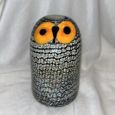 Vintage Oiva Toikka Bird Design Rospuullopollo glass Iittala Glass Finland Owl for sale  Shipping to South Africa