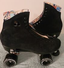 Used, Moxi Lolly Roller Skates Black Suede Size 10 for sale  Shipping to Canada