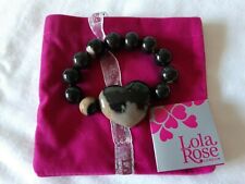 Pulsera de piedra semipreciosa corazón grueso Lola Rose segunda mano  Embacar hacia Argentina