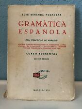 Vintage 1974 Gramatica Española con Practicas de Análisis. Ortografía. Brochura comprar usado  Enviando para Brazil