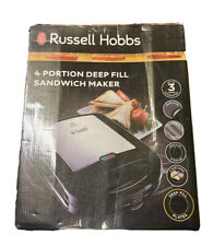Tostadora antiadherente Russell Hobbs relleno profundo 4 tostadas sándwich tostadora, 24550 segunda mano  Embacar hacia Mexico