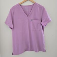 FIGS Womens sz Large Technical Collection Scrub Top sz Large Lilac Purple Pocket for sale  Shipping to South Africa