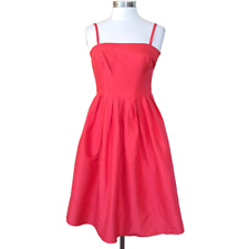 Vestido de festa LAUREN Ralph Lauren vermelho seda fit & flare tamanho 4 clássico comprar usado  Enviando para Brazil