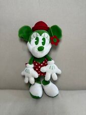 Boneca de brinquedo de pelúcia Minnie Mouse corpo verde Disney 10" usando chapéu vermelho com flor comprar usado  Enviando para Brazil
