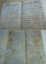 Frz. parchment letter for sale  Shipping to Ireland