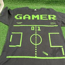 Camiseta Gamer Pong Game Gráfica Negra Verde Neón Talla Mediana segunda mano  Embacar hacia Argentina