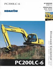 Folheto de equipamento - Komatsu - PC200LC-6 -Escavadeira hidráulica - c1997 (E8158) comprar usado  Enviando para Brazil