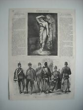 Gravure 1869. uniformes d'occasion  Laxou