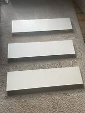 Used, 3 x  Ikea LACK floating wall shelves used white 110  X 26 cm for sale  BATH