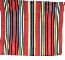 Lauren Ralph Lauren Strip Fleece Throw Blanket Red Green Brown Soft Large 74x62 for sale  Shipping to South Africa
