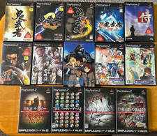 Lote de 14 jogos PlayStation 2 PS versão japonesa Gundam, Onimusha etc usados comprar usado  Enviando para Brazil